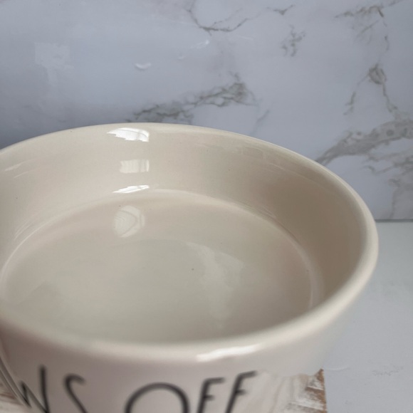 Rae Dunn Pink and Cream Pet Bowl Like New (set) - Picture 4 of 7